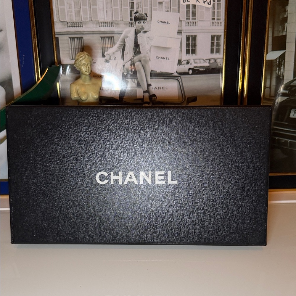 Authentic CHANEL Camel Leather Zip Wallet with box, COA - Picture 16 of 17